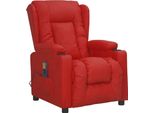 Syfax™ Poltrona Alzapersona Rosso Vino Pelle Finta