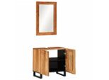 Syfax™ Set Mobili Da Bagno 2Pz In Legno Massello Di Acacia