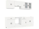 Syfax™ Set Mobili Da Cucina 8 Pz Kalmar Bianchi Lucido In Truciolato