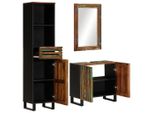 Syfax™ Set Mobili Da Bagno 3Pz In Legno Massello Di Acacia