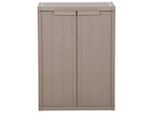 Syfax™ Armadio Da Giardino Marrone 65X45X88 Cm In Pp Aspetto Legno