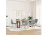 Syfax™ Sedie Da Pranzo 6 Pz Grigio Chiaro In Tessuto