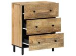 Syfax™ Credenze 2 Pz 60X33X75 Cm In Legno Massello Di Mango