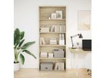 Syfax™ Libreria Rovere Sonoma 80X30X189 Cm In Legno Multistrato