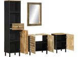 Syfax™ Set Mobili Da Bagno 4 Pz In Legno Massello Di Mango