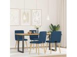 Syfax™ Sedie Da Pranzo 4 Pz Blu In Tessuto