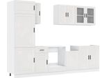 Syfax™ Set Mobili Da Cucina 8 Pz Porto Bianchi Lucido In Truciolato