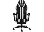 Syfax™ Sedia Da Gaming Con Poggiapiedi Nera E Bianca In Pelle Finta
