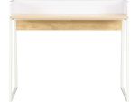 Syfax™ Scrivania Bianca E Rovere 90X60X88 Cm