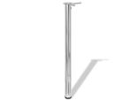 Syfax™ Gambe Per Tavolo 4 Pz Altezza Regolabile Cromate 870 Mm