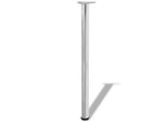Syfax™ Gambe Per Tavolo 4 Pz Altezza Regolabile Cromate 870 Mm
