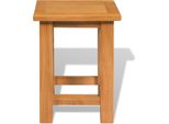 Syfax™ Tavolino Da Salotto 27X24X37 Cm In Massello Di Rovere