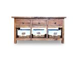 Syfax™ Credenza In Legno Massello Di Mogano 100X30X50 Cm