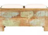 Syfax™ Cassapanca In Legno Massello Di Recupero 80X40X40 Cm