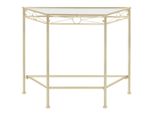Syfax™ Tavolino Vintage In Metallo 87X34X73 Cm Oro