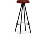 Syfax™ Sgabelli Da Bar 2 Pz In Vera Pelle