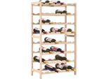 Syfax™ Portavini In Legno Massello Di Cedro 57,5X28X102 Cm