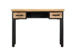 Syfax™ Scrivania 110X50X76 Cm In Legno Massello Di Mango