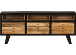 Syfax™ Mobile Porta Tv In Legno Massello Di Mango 120X30X50 Cm