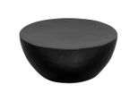 Syfax™ Tavolino Da Salotto In Alluminio Martellato 70X30 Cm Nero