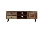 Syfax™ Mobile Porta Tv 118X30X40 Cm In Legno Massello Di Mango