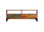 Syfax™ Mobile Porta Tv 118X35X45 Cm In Legno Massello Di Recupero