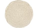Syfax™ Pouf Lavorato A Mano In Macramé 45X30 Cm In Cotone