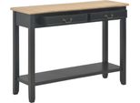 Syfax™ Tavolo Consolle Nero 110X35X80 Cm In Legno