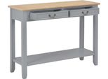 Syfax™ Tavolo Consolle Grigio 110X35X80 Cm In Legno