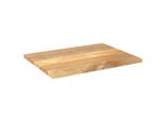 Syfax™ Piano Per Tavolo 80X50X3,8 Cm Rettangolare Legno Massello Mango