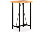 Syfax™ Set Da Bar 3 Pz In Legno Massello Acacia In Pelle Vera E Tela