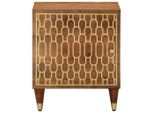 Syfax™ Comodini 2Pz 40X33X46 Cm In Legno Massello Di Mango