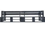 Syfax™ Divano Da Giardino A 2 Posti Su Pallet Nero In Legno