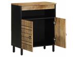 Syfax™ Credenza 60X33,5X75 Cm In Legno Massello Di Mango Grezzo