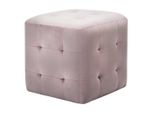 Syfax™ Pouf 2 Pz Rosa 30X30X30 Cm In Velluto