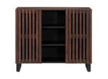 Syfax™ Credenza Marrone 90X34X75 Cm In Legno Massello Di Mango