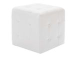 Syfax™ Pouf 2 Pz Bianco 30X30X30 Cm In Pelle Finta