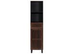 Syfax™ Credenza Marrone 38X34X160 Cm In Legno Massello Di Mango