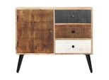 Syfax™ Credenza 88X30X73 Cm In Legno Massello Di Mango