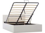 Syfax™ Giroletto Con Contenitore Idraulico Bianco Pelle Finta 120X200Cm