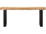 Syfax™ Panca 110 Cm In Legno Massello Di Mango E Acciaio