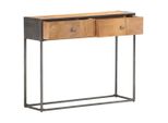 Syfax™ Tavolo Consolle 90X30X75 Cm In Legno Massello Di Recupero