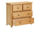 Syfax™ Cassettiera 80X35X75 Cm In Legno Massello Di Rovere