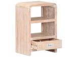Syfax™ Comodino 40X30X60 Cm In Legno Massello Di Acacia