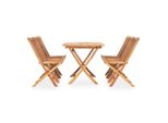 Syfax™ Set Da Pranzo Da Giardino 7 Pz Pieghevole In Massello Di Teak