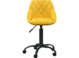 Syfax™ Sedia Da Ufficio Giallo Senape In Velluto