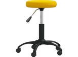 Syfax™ Sedia Da Pranzo Giallo Senape In Velluto