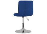 Syfax™ Sedia Da Pranzo Girevole Blu In Tessuto