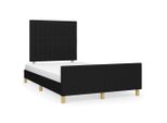 Syfax™ Giroletto Senza Materasso Nero 120X200 Cm Tessuto
