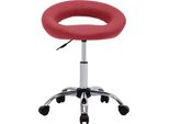 Syfax™ Sedia Da Pranzo Girevole Rosso Vino In Pelle Finta